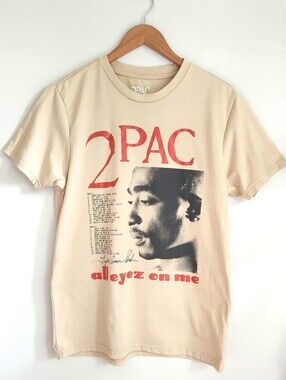 Bravado 2PAC 'All Eyez On Me' Graphic Tee - Beige & Red